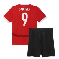 Maglie da calcio Austria Marcel Sabitzer #9 Prima Maglia Bambino Europei 2024 Manica Corta (+ Pantaloni corti)